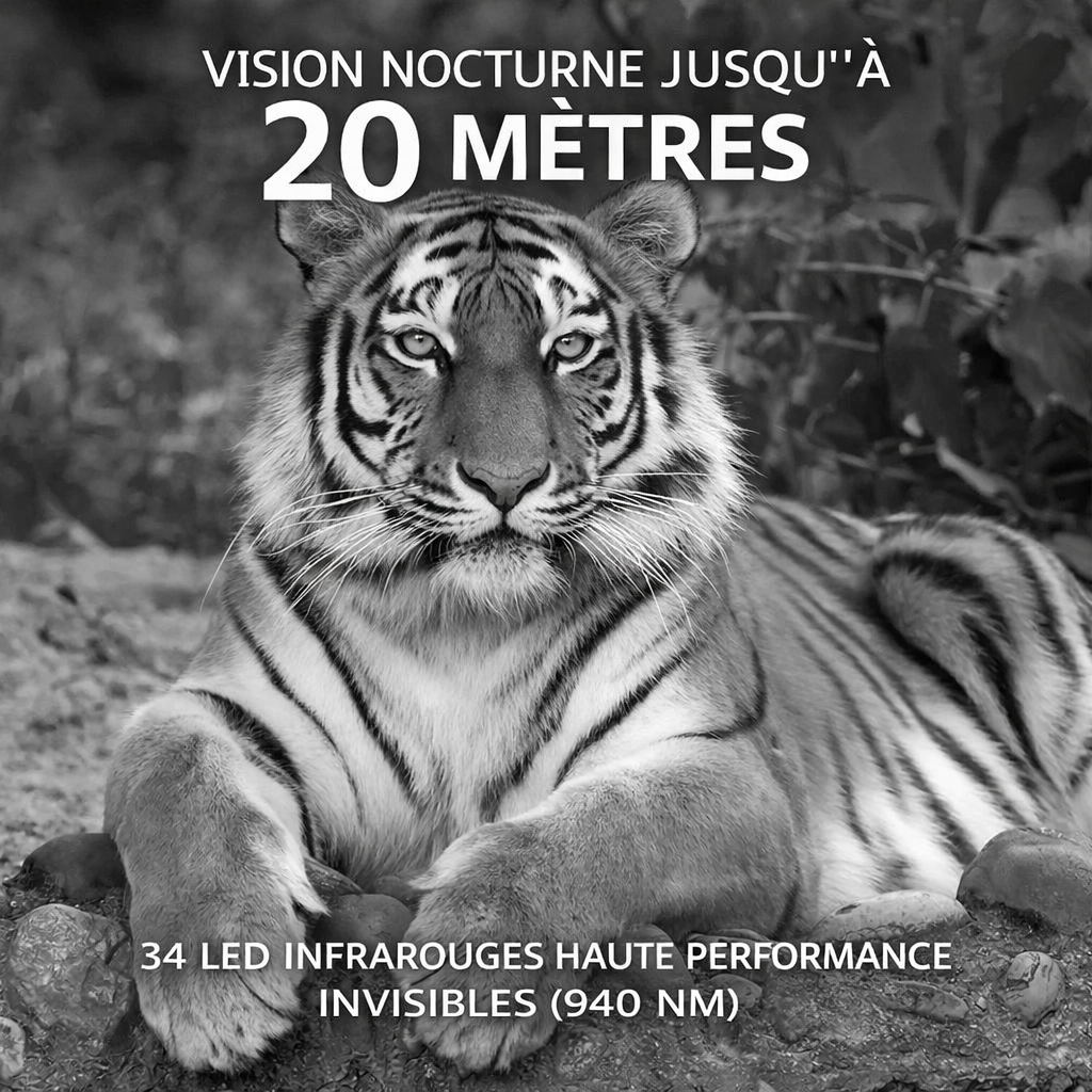 Caméra de chasse 4G avec application – 36MP et Vidéo 4K