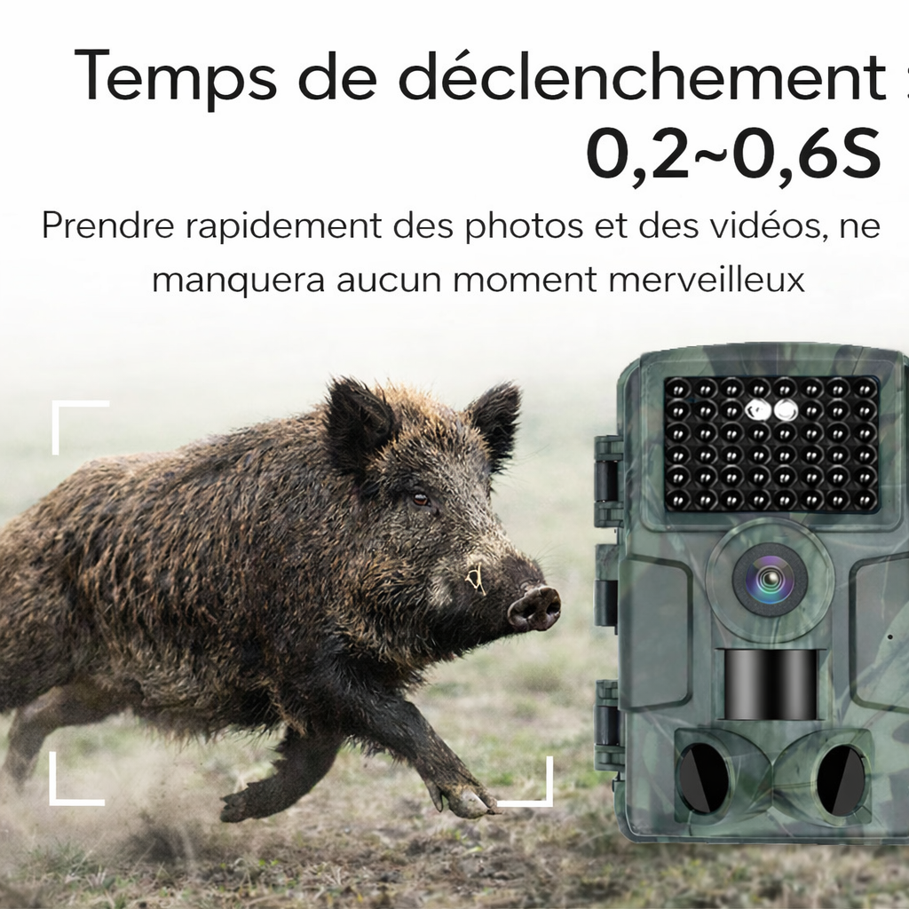 Caméra de chasse Wi-Fi – 60MP et Vidéo 4K